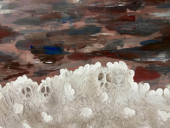 Restless- Acrylic+Modelling Paste